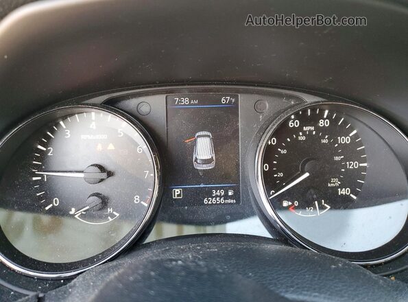 5N1AT2MV8KC823639 2019 NISSAN ROGUE Серебряный Вид щитка приборов