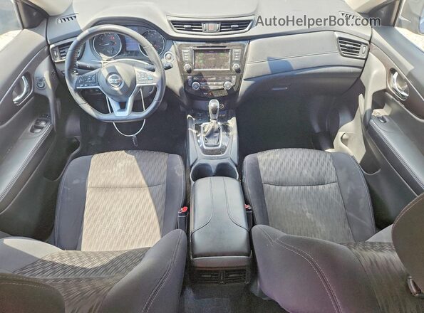 5N1AT2MV8KC823981 2019 NISSAN ROGUE Blue Widok deski rozdzielczej