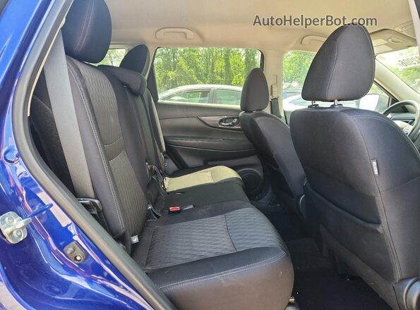 5N1AT2MV8KC823981 2019 NISSAN ROGUE Blue Widok wnętrza z tyłu