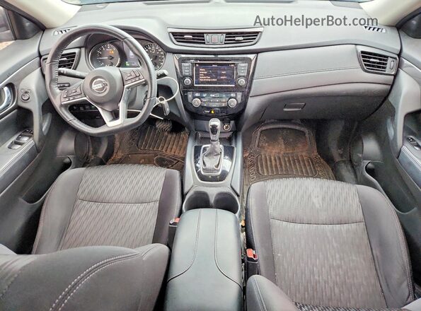 5N1AT2MV8KC836942 2019 NISSAN ROGUE Black წინა პანელის ხედი