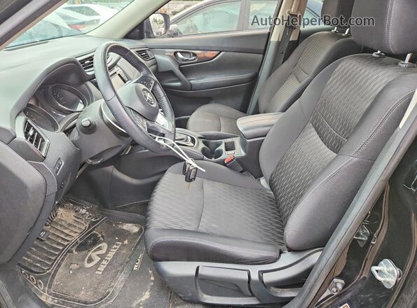 5N1AT2MV8KC836942 2019 NISSAN ROGUE Black წინა სალონის ხედი