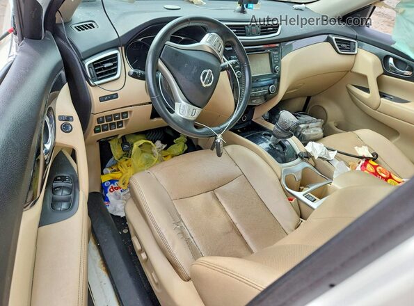 5N1AT2MV9GC784728 2016 NISSAN ROGUE Белый Вид панели приборов