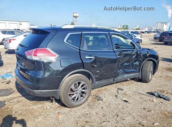 5N1AT2MV9GC787242 2016 NISSAN ROGUE Черный Задняя правая четверть