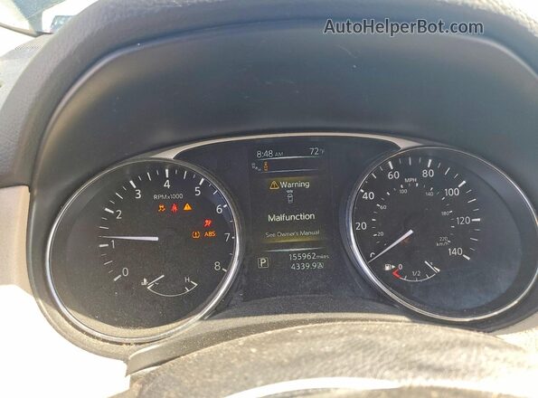 5N1AT2MV9GC787242 2016 NISSAN ROGUE Черный Вид щитка приборов