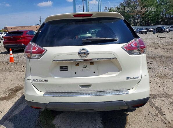 5N1AT2MV9GC813001 2016 NISSAN ROGUE White Widok z tyłu