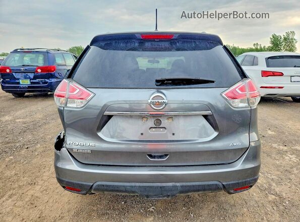 5N1AT2MV9GC835113 2016 NISSAN ROGUE Charcoal Rear view