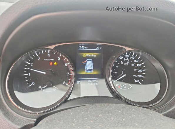 5N1AT2MV9GC835113 2016 NISSAN ROGUE Charcoal Instrument cluster view