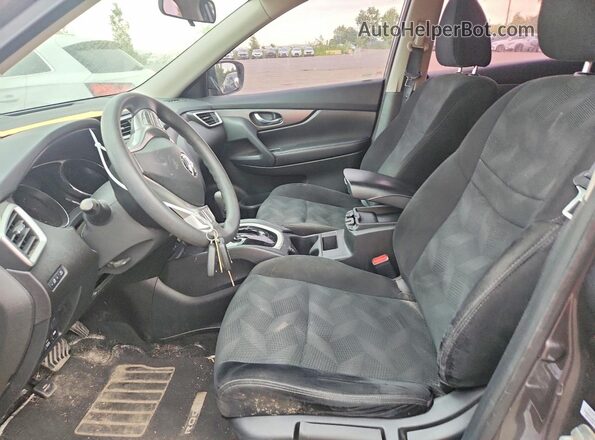 5N1AT2MV9GC835113 2016 NISSAN ROGUE Charcoal Front interior view