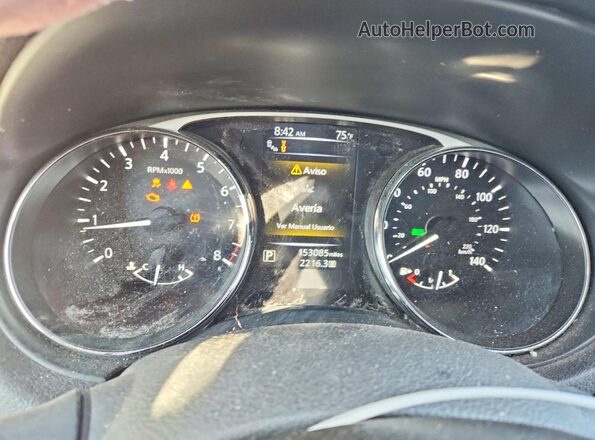 5N1AT2MV9GC857970 2016 NISSAN ROGUE Серый Вид щитка приборов