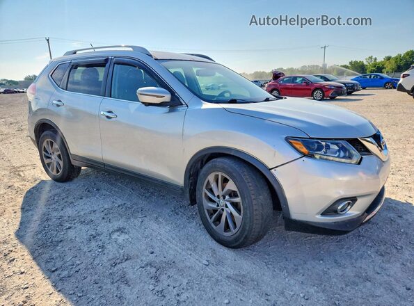 5N1AT2MV9GC857970 2016 NISSAN ROGUE Серый Передняя правая четверть