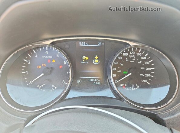 5N1AT2MV9GC875403 2016 NISSAN ROGUE Gray Սարքավորումների վահանակի տեսք