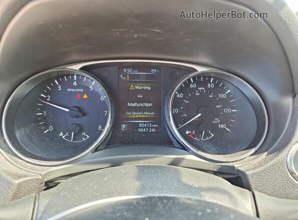 5N1AT2MV9GC879676 2016 NISSAN ROGUE Silver Vista del cuadro de instrumentos