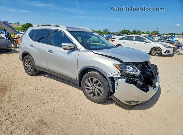 5N1AT2MV9GC879676 2016 NISSAN ROGUE Silver Delantero derecho