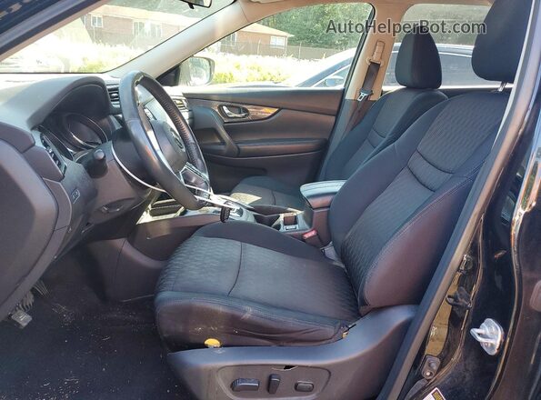 5N1AT2MV9HC730623 2017 NISSAN ROGUE Black წინა სალონის ხედი