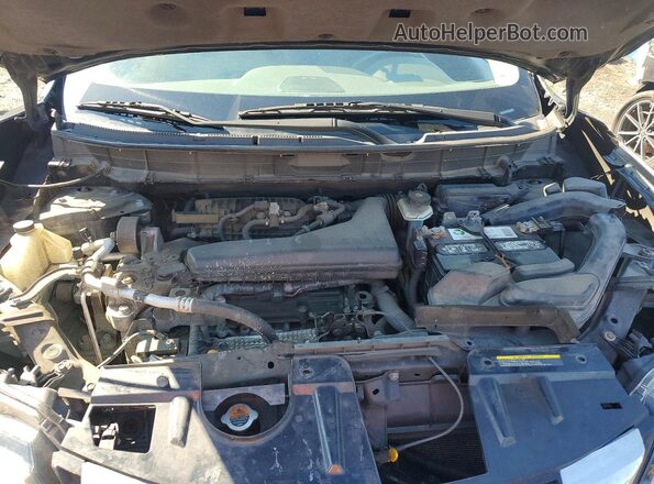 5N1AT2MV9HC730623 2017 NISSAN ROGUE Black უკანა სალონის ხედი
