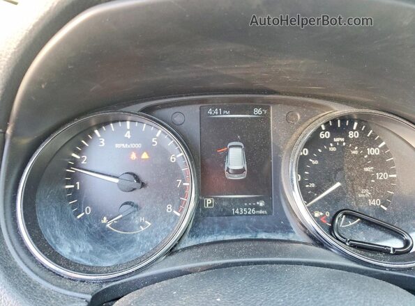 5N1AT2MV9HC730623 2017 NISSAN ROGUE Black ხელსაწყოთა პანელის ხედი