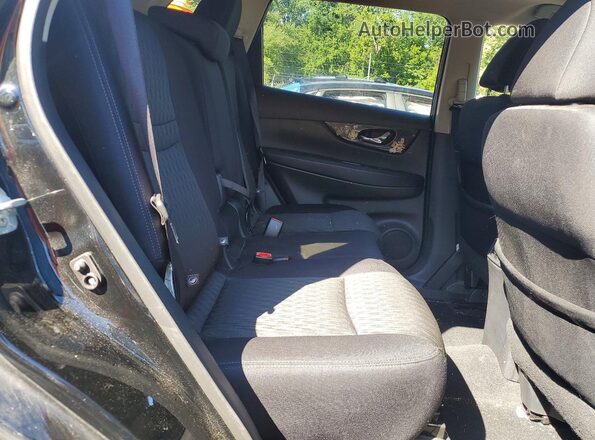 5N1AT2MV9HC730623 2017 NISSAN ROGUE Black უკანა სავარძლების ხედი