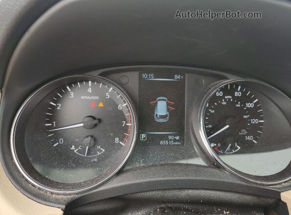 5N1AT2MV9HC743405 2017 NISSAN ROGUE Blue Widok zestawu wskaźników
