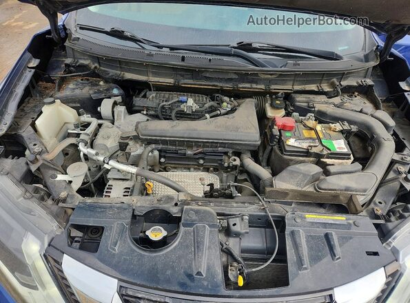 5N1AT2MV9HC743405 2017 NISSAN ROGUE Blue Widok wnętrza z tyłu
