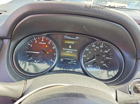 5N1AT2MV9HC776971 2017 NISSAN ROGUE Угольный Вид щитка приборов