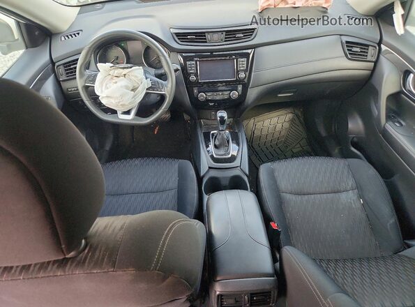 5N1AT2MV9HC796878 2017 NISSAN ROGUE Белый Вид панели приборов