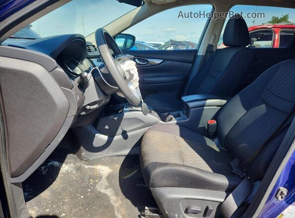 5N1AT2MV9HC797996 2017 NISSAN ROGUE Blue Vista interior delantera