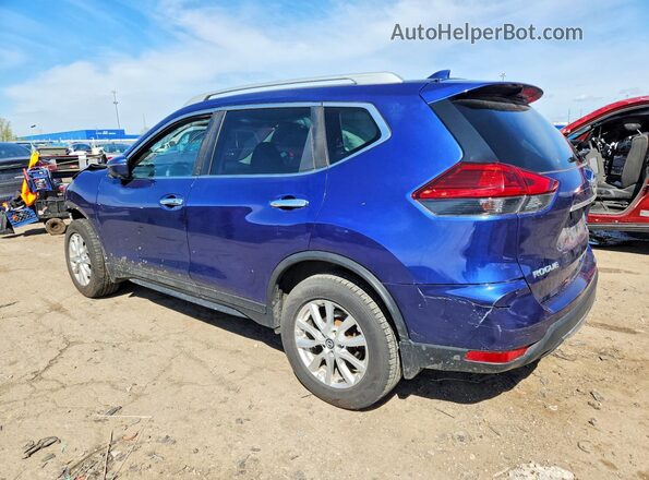 5N1AT2MV9HC797996 2017 NISSAN ROGUE Blue Trasero izquierdo