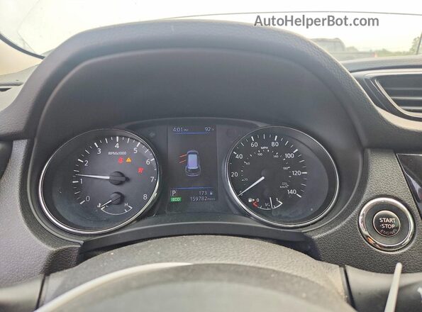 5N1AT2MV9JC734077 2018 NISSAN ROGUE White Instrument cluster view