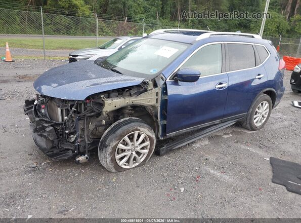 5N1AT2MV9JC787233 2018 NISSAN ROGUE Blue Przód lewy