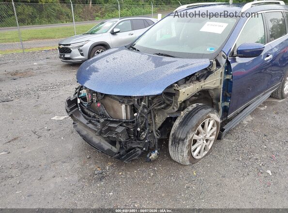 5N1AT2MV9JC787233 2018 NISSAN ROGUE Blue Widok wnętrza z przodu