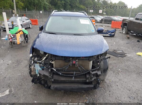 5N1AT2MV9JC787233 2018 NISSAN ROGUE Blue Widok deski rozdzielczej