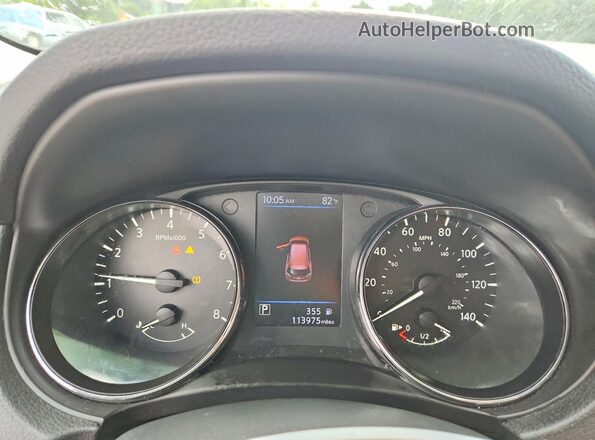 5N1AT2MV9JC826225 2018 NISSAN ROGUE Red Widok zestawu wskaźników