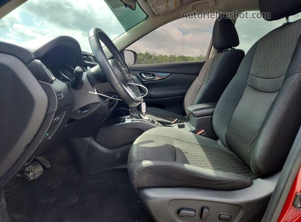 5N1AT2MV9JC826225 2018 NISSAN ROGUE Red Widok wnętrza z przodu