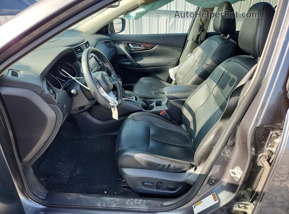 5N1AT2MV9KC762981 2019 NISSAN ROGUE Gray Widok wnętrza z przodu