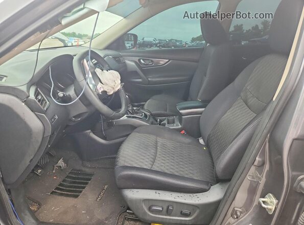 5N1AT2MV9KC769235 2019 NISSAN ROGUE Silver Widok wnętrza z przodu