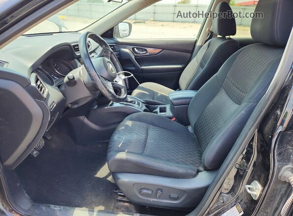 5N1AT2MV9KC770756 2019 NISSAN ROGUE Black წინა სალონის ხედი