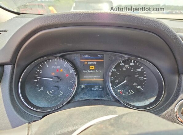 5N1AT2MV9KC770756 2019 NISSAN ROGUE Black ხელსაწყოთა პანელის ხედი