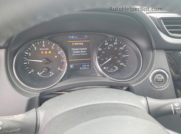 5N1AT2MV9KC823407 2019 NISSAN ROGUE Silver Вид щитка приладів
