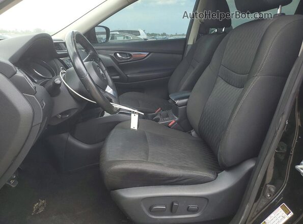 5N1AT2MV9KC831121 2019 NISSAN ROGUE Black წინა სალონის ხედი