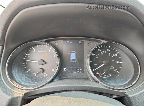 5N1AT2MV9LC733157 2020 NISSAN ROGUE Silver ხელსაწყოთა პანელის ხედი
