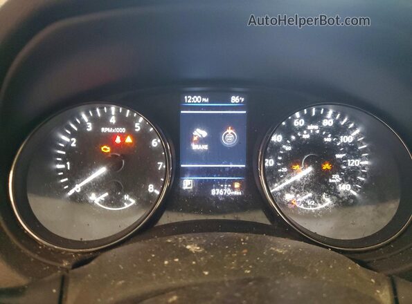 5N1AT2MV9LC796680 2020 NISSAN ROGUE Black Սարքավորումների վահանակի տեսք