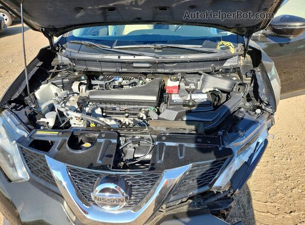 5N1AT2MVXGC797889 2016 NISSAN ROGUE Black Vista del compartimento del motor