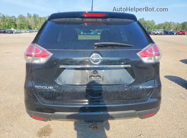 5N1AT2MVXGC838084 2016 NISSAN ROGUE Black Вид ззаду