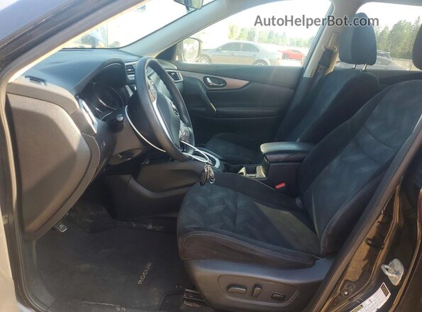 5N1AT2MVXGC838084 2016 NISSAN ROGUE Black Вид салону спереду