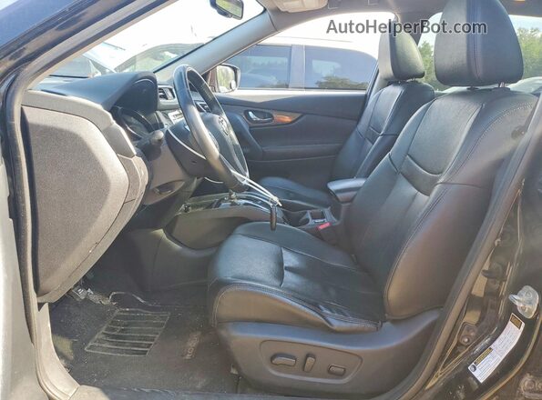 5N1AT2MVXGC841048 2016 NISSAN ROGUE Black Вид салону спереду