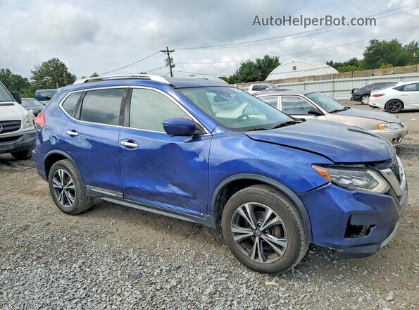 5N1AT2MVXHC733837 2017 NISSAN ROGUE Blue Przód prawy