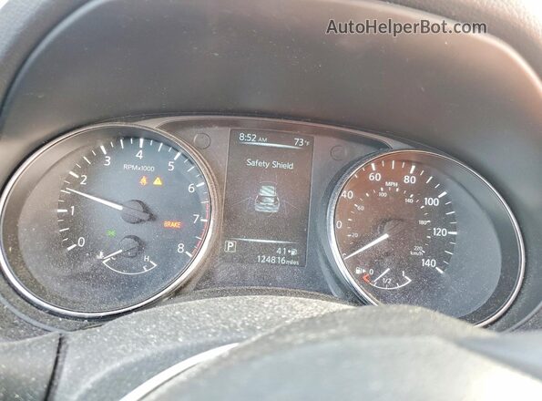 5N1AT2MVXHC756647 2017 NISSAN ROGUE Silver Вид щитка приладів