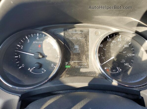 5N1AT2MVXHC790832 2017 NISSAN ROGUE Orange Вид щитка приладів