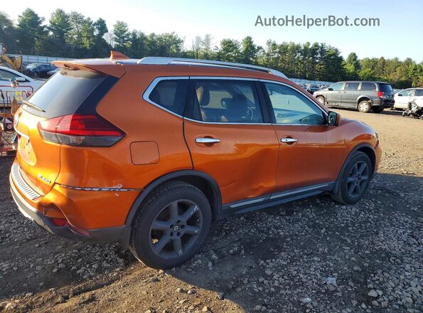 5N1AT2MVXHC790832 2017 NISSAN ROGUE Orange Задня права чверть