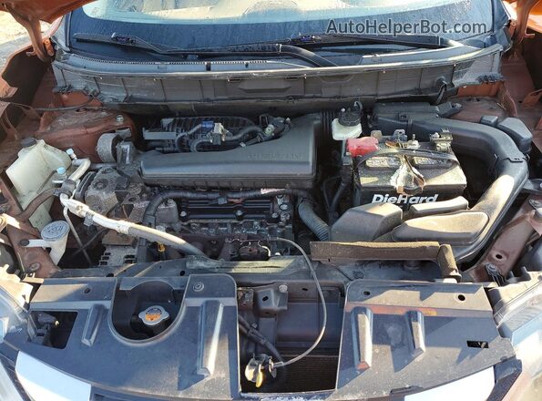 5N1AT2MVXHC790832 2017 NISSAN ROGUE Orange Вид задньої частини салону